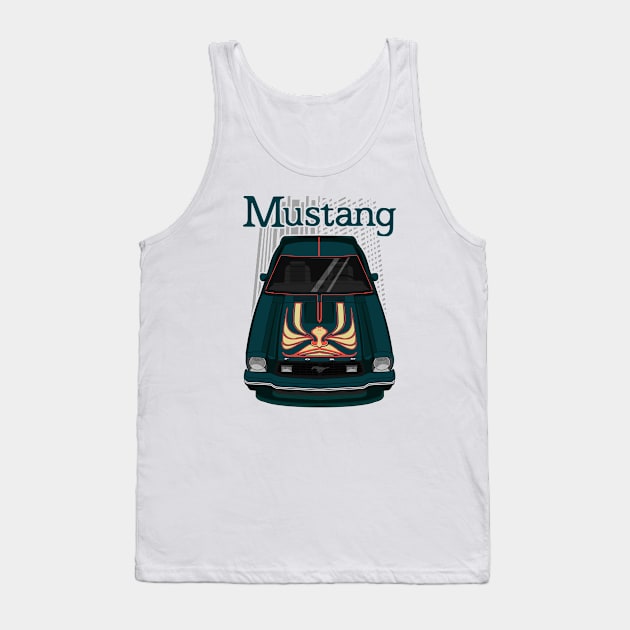 Mustang King Cobra 1978 - Aqua Metallic Tank Top by V8social